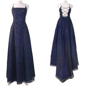 VTG Morgan Co Y2K Prom Dress Sz 5/6‎ Whimsigoth Fairy Grunge Floral